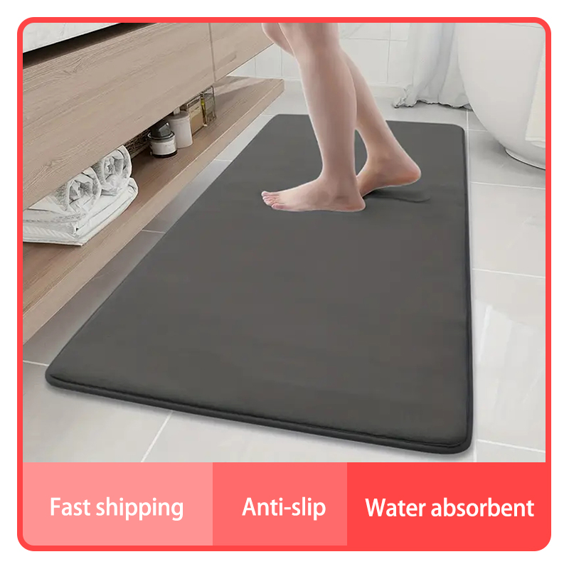 Bamboo Bath Mat - Keset lantai kamar mandi, ukuran besar