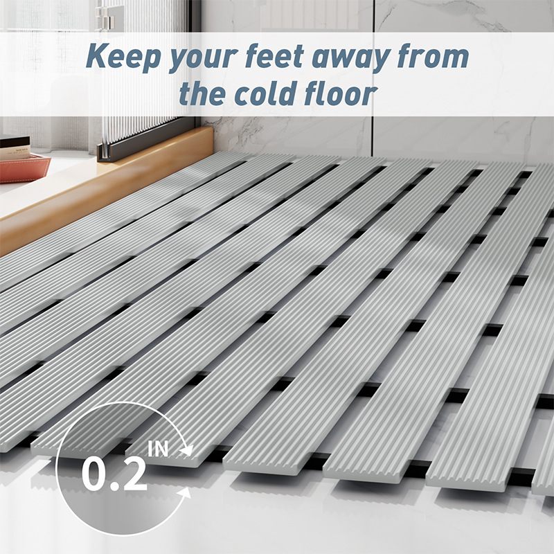 EIFLOY keset mandi PVC, keset  - Bamboo Bath Mat ulasan dan harga