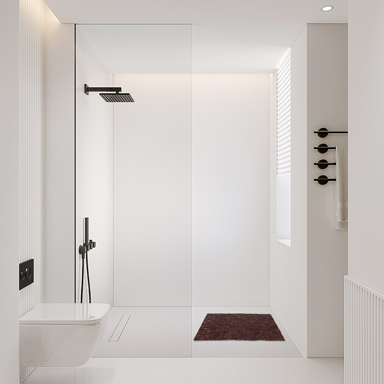 Keset Kamar Mandi Bambu yang D - Bamboo Bath Mat ulasan dan harga