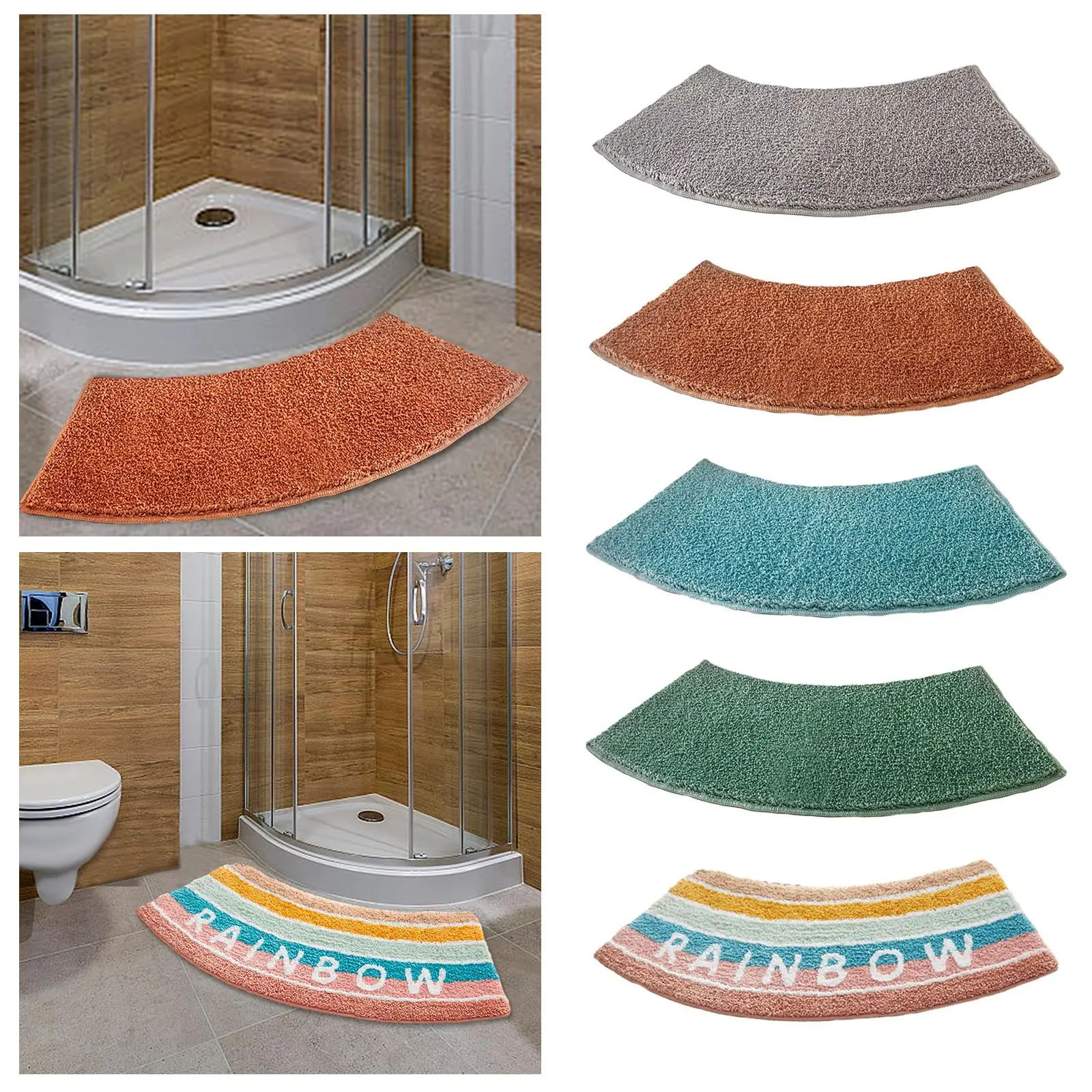 Keset Mandi Melengkung, Keset  - Bamboo Bath Mat ulasan dan harga