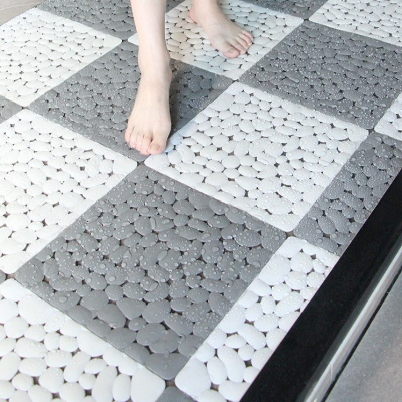 1-10PC 30X30cm Kamar Mandi Ker - Bamboo Bath Mat ulasan dan harga