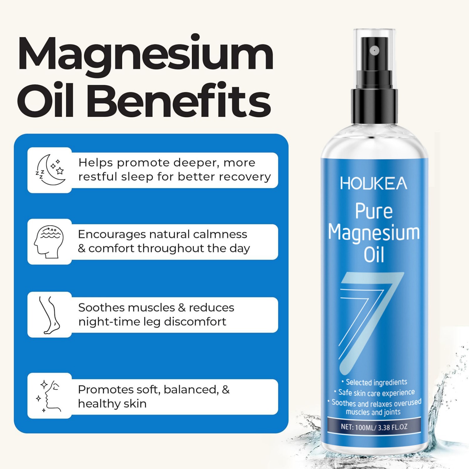 Minyak Magnesium Murni dalam B - Bath Salts Magnesium ulasan dan harga