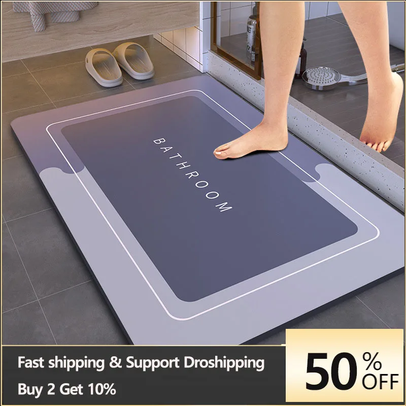 Keset Kamar Mandi Penyerap Sup - Bamboo Bath Mat ulasan dan harga